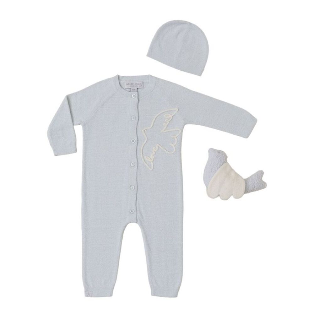 Barefoot Dreams  Covered In Prayer Baby Love Set, Blue